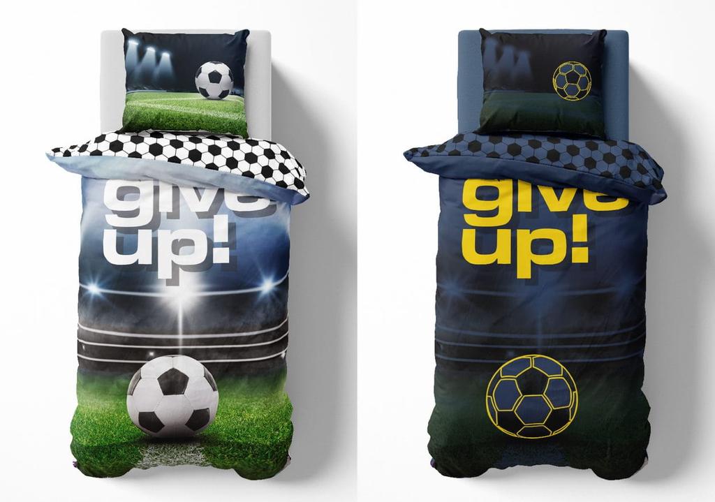Bedding set glowing in the dark 140x200 football pitch