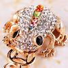 Cute Glitter Rhinestone Frog Animal Keyring Car Handbag Accessory Keychain Gift