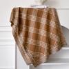 Winter Geometric Splicing Letters Versatile Simple Neck Protection Warm Scarves High Temperament Women Two-Sided Jacquard Shawl