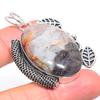 Laguna Lace Agate Handmade 925 Silver Jewelry Pendant 2.05" T3D19