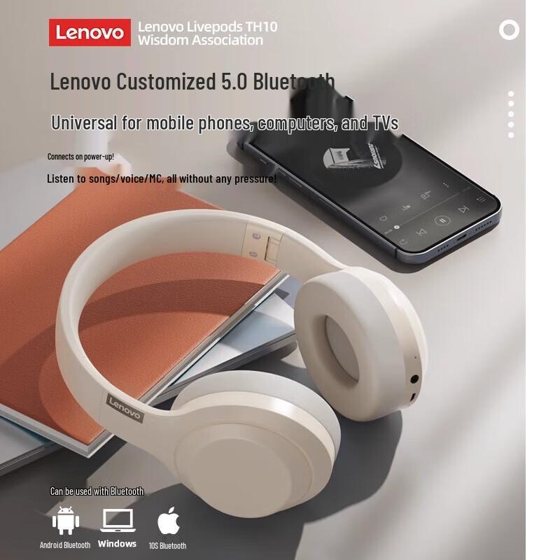 Lenovo Беспроводная Bluetooth игровая гарнитура TH10