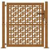 Garden Gate 100x100 cm Weathering Steel Cross Design