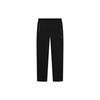 Solid Color Straight Leg Knitted Sports Pants Men Bottoms Black F11M147602F-BK
