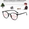 Круглые женские ретро большие сверхлегкие удобные прогрессивные мультифокальные очки для чтения от +0,75 до +4