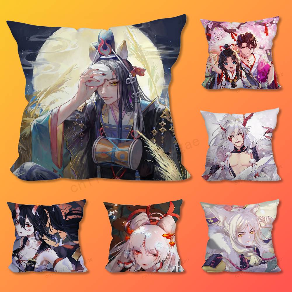 Игровой O-Onmyoji S-Shikigami Наволочка для декоративной подушки Чехол для подушки на диван в гостиной Для украшения дома, спальни и в качестве защиты