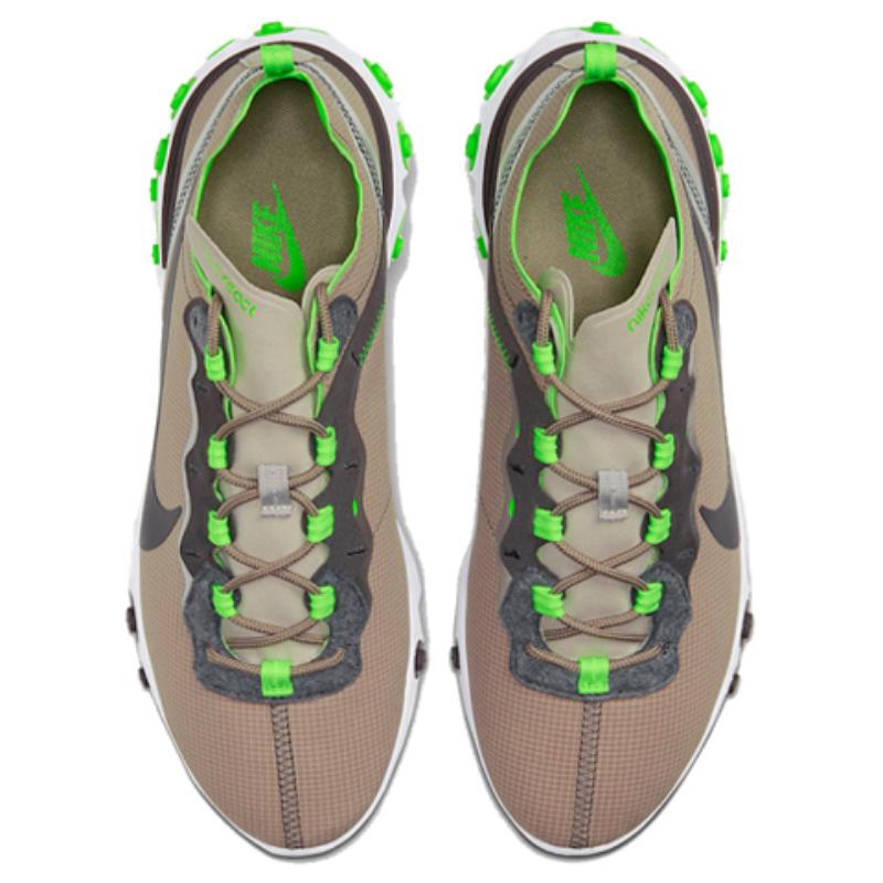 Nike Кроссовки React Element 55 лаймово-зеленые CQ4600-201