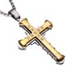 2024 Подвеска-крест с бриллиантами 'Темный рыцарь' для мужчин