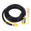12FT RV Quick Connect Hose Quick Disconnect Hose Extension with 14in RV Adapter for Low Pressure