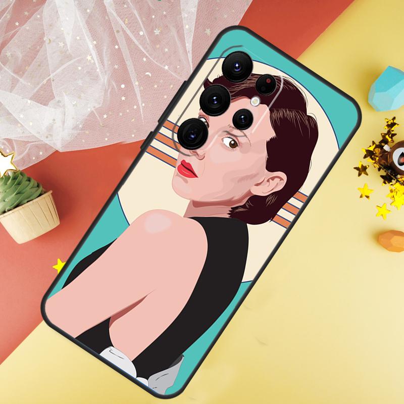 Чехол Millie Bobby Brown Для Samsung Galaxy S23 Ultra S24 S22 S20 S21 FE Note 10 20 Ultra S8 S9 S10 Plus