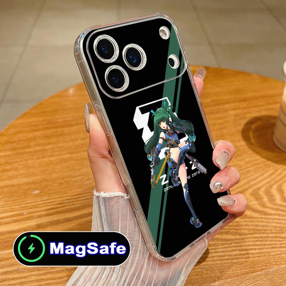 Чехол для телефона Zenless Zone Zero QingYi для iPhone 17 16 15 14 13 12 11 Air Pro Max Plus Mini Magsafe Прозрачный Цветной Чехол Роскошный