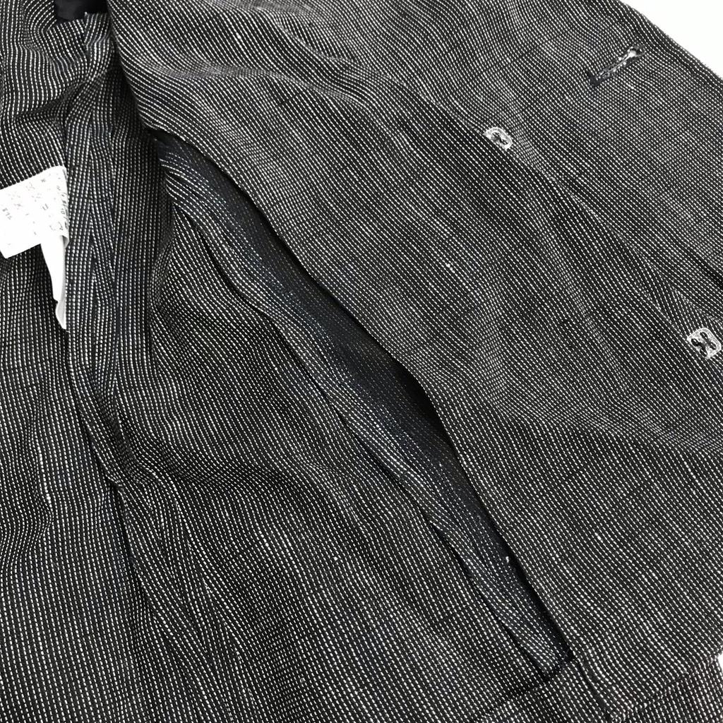 Max Mara Льняной комплект юбки с разрезом [Италия/Женский L-XL/Серый] Жакет Юбка(ИСПОЛЬЗОВАЛ)