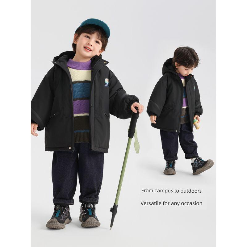 Boys' Waterproof Cotton-Padded Thickened Jacket Winter Clothing 2025 New Autumn and Winter Style Children's Baby Toddler Winter Cotton Coat Trendy