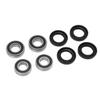 Front Wheel Bearing Seal Kit 4 Pcs Ball Bearings 4 Pcs Sealing Rings for Polaris Sportsman 90 2001-2016 Steel Rubber Material