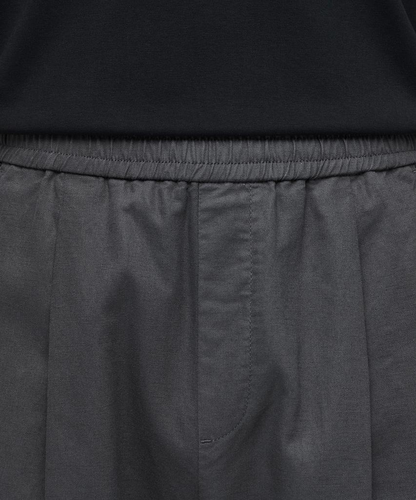 MUSINSA STANDARD Cotton Linen One-Pleat Wide Pants [Gunmetal]