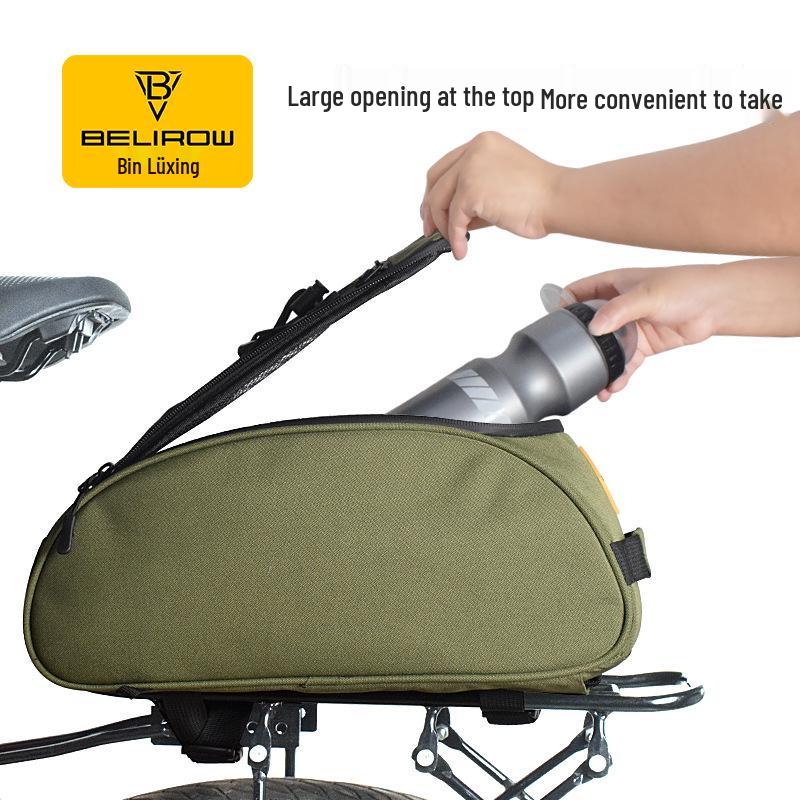 Folding Bike Quick-Release Pannier: Bicycle Luggage Rack, Tail Bag, Cycling Storage for Long-Distance Rides