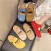 Slippers Women's Summer Wear New Flat-bottomed Bag Head Half Slippers One-pedal Lazy Shoes Soft-soled Slippers