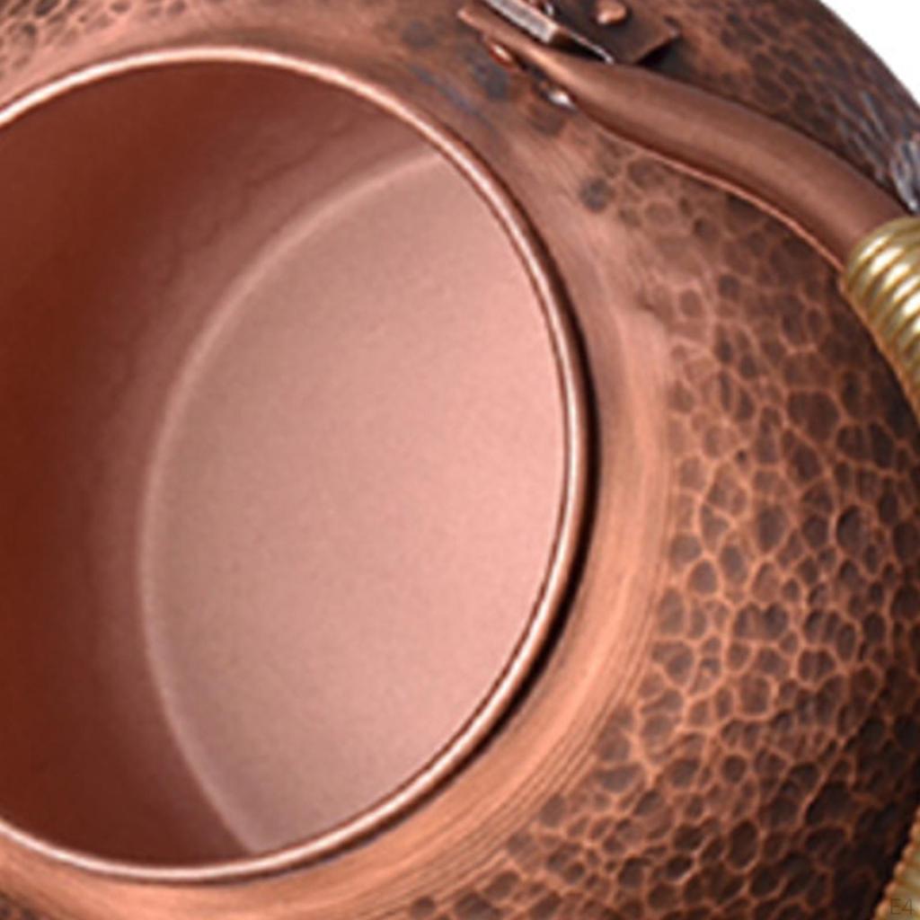 Кованый медный чайник для кофе ручной работы в стиле ретро, чайник для плиты, кунг-фу для пикника на кухне