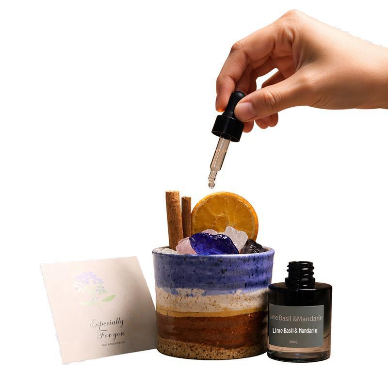 Flameless Aromatherapy Essential Oil Diffuser with Crystal Beads - High-End Birthday Gift and Fragrance Ornament for a Luxurious Bedroom Atmosphere