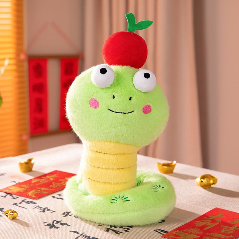 Of Year The Snake Mascot Plush Toy Cute Cartoon Zodiac Big Eyes Gift Children