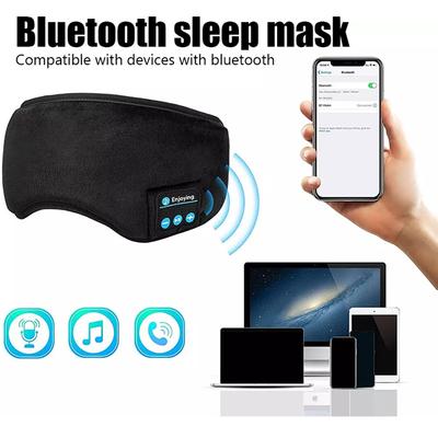 Fone Bluetooth наушники Спортивная повязка на голову для сна Эластичные беспроводные наушники Музыкальная маска для глаз Беспроводная Bluetooth-гарнитура повязка на голову