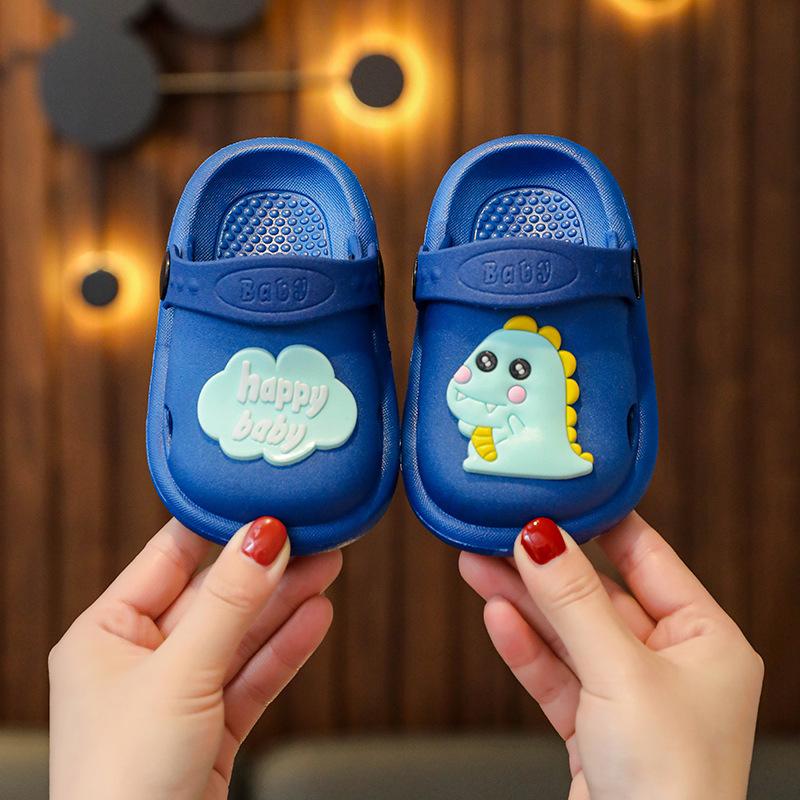 Children's Slippers Summer New Cute Cartoon Girl Baby Shoes Boys' Soft Sole Non Slip Home Bathroom Cool Slippers