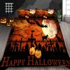 Комплект постельного белья на тему Хэллоуина, наволочка для спальни, пододеяльник, комплект постельного белья, пододеяльник, полноразмерная односпальная/двуспальная кровать, украшение для дома