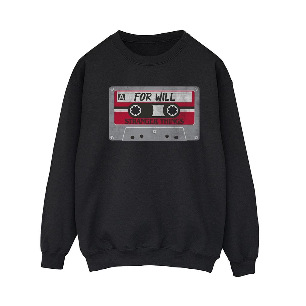 Netflix Womens/Ladies Stranger Things Cassette For Will Sweatshirt