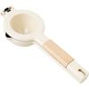 White Manual Juicer Zinc Ally Wood Handle Lemon Squeezer  Orange Lemon Lime Grapefruit