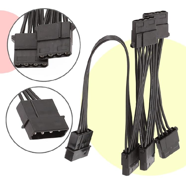 Кабель-разветвитель питания IDE на SATA, 4-контактный Molex на IDE SATA