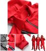 Fashionable Salvador Dali La Casa De Papel Costume For Adults In Vibrant Red Color