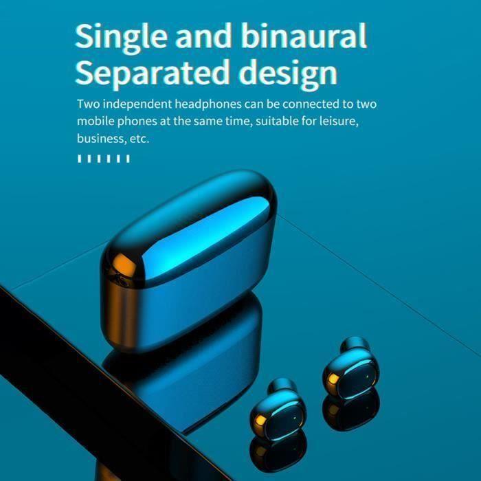 Écouteur G5S BT5.0 Véritable casque stéréo sans fil IPX7 étanche 9D qualité sonore casque de sport