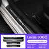 Car Door Sill Scuff Plate Decor Carbon Fiber Stickers For Lexus RX ES GX LS LX IS GS RC CT UX250 ES300 RX350 NX250 ES200 CT200 MK8