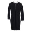 Wool Long Sleeve One Piece Black Women Used