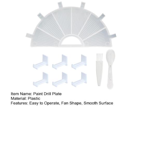 Прочный поднос для рисования с искусственным алмазом в форме веера легкий, держите аккуратно