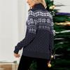 Women's Fashion  Snowflake Knitted Christmas Pullover Turtleneck Sweater
