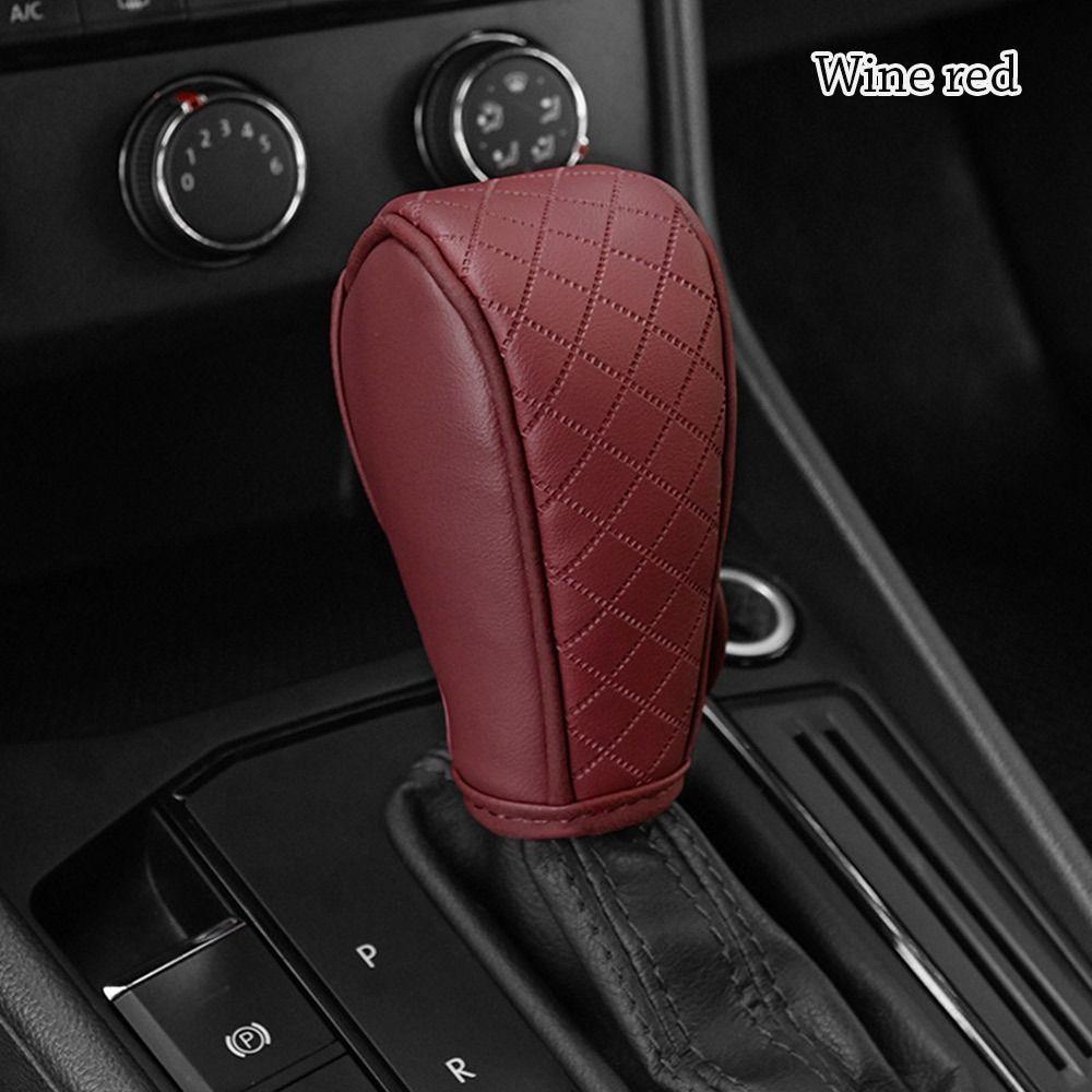 Нескользящий чехол для ручки переключения передач, кожаные аксессуары для интерьера автомобиля, чехол для ручки переключения передач для автомобиля