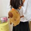 Теплая сумка через плечо Capybara, плюшевая сумка через плечо, новый рюкзак Capybara Plush для девочек