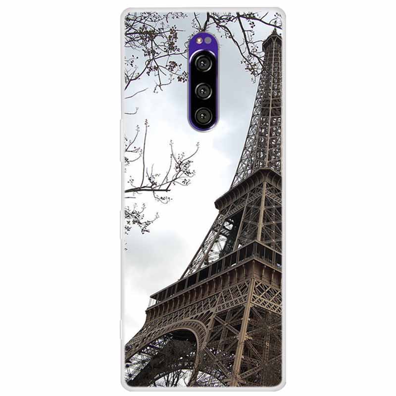Мягкий силиконовый чехол для Sony Xperia 1 Чехол Модный прозрачный чехол с тигром для Sony Xperia1 XZ4 SO-03L SOV40 J8110 Бамперы
