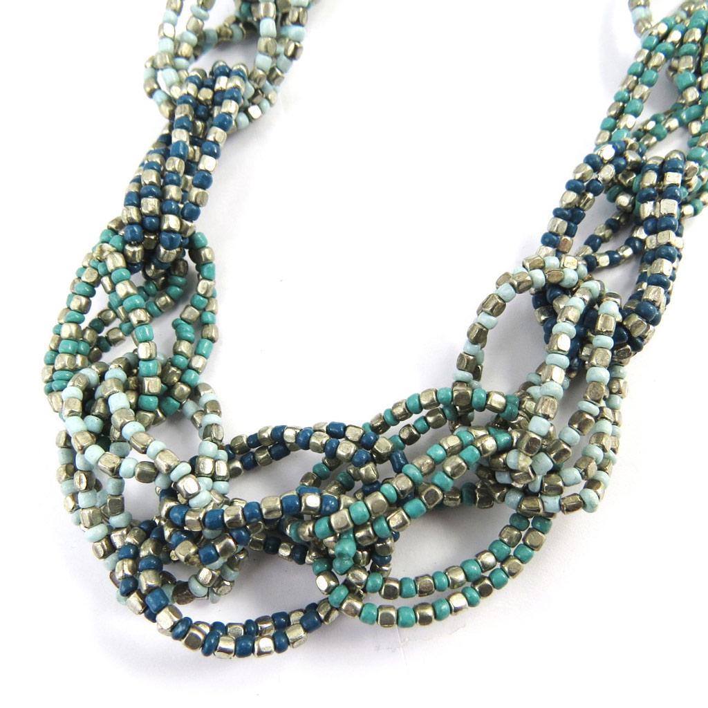 Les Trésors De Lily [L7966] - Designer Long Necklace 'Kilimanjaro' Turquoise Green