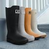Men's Non-Slip Waterproof Rain Boots for Construction, Fishing, Kitchen - Durable, Long, Wear-Resistant Rubber Shoes