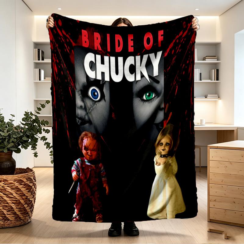 Bride of Chucky Print Blanket - Soft & Comfortable, for Bedroom, Travel, Sofa, Home Decoration - Birthday Christmas Gift for Friend