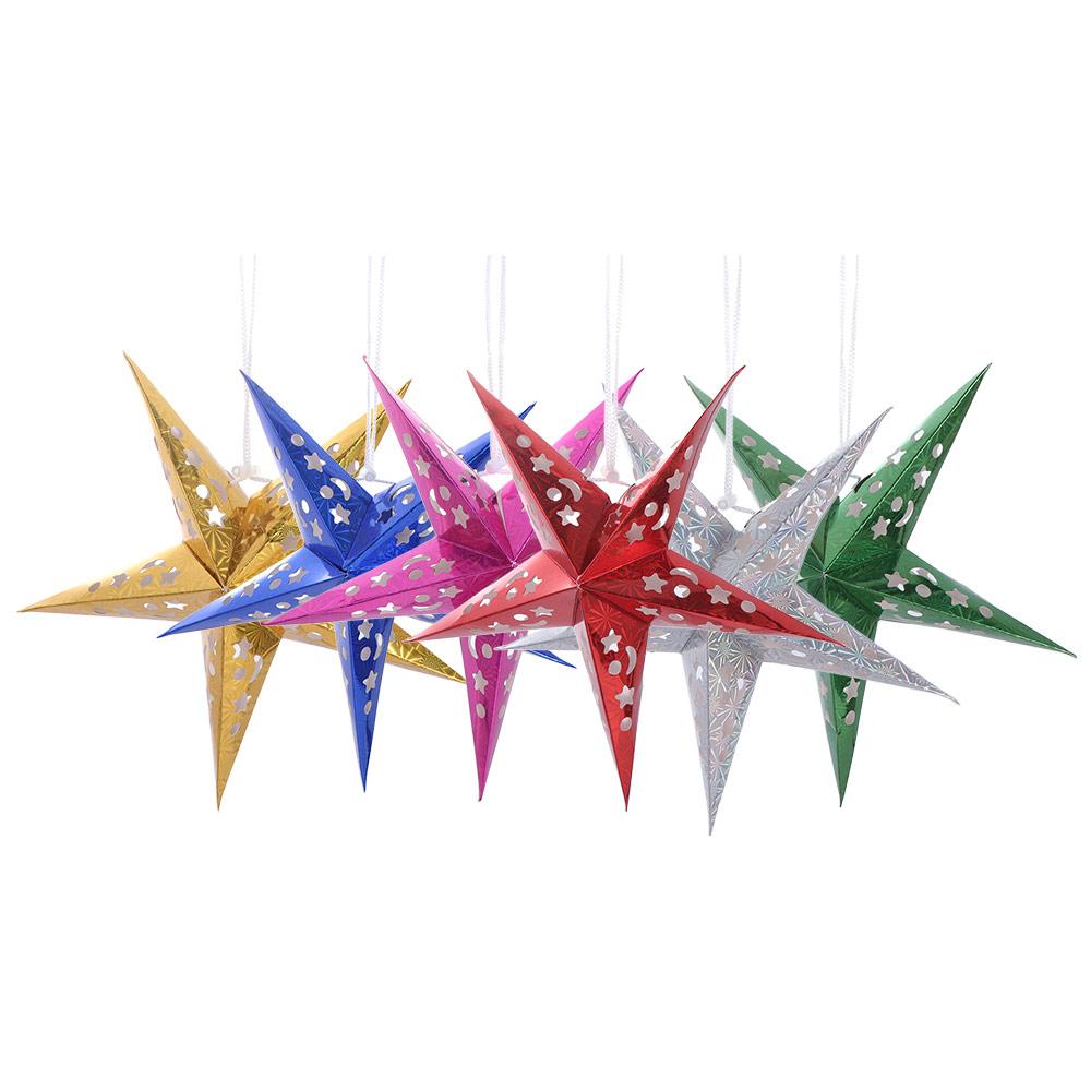 Multi Colors DIY Lamp Covers Home Garden Wedding Party Stars Lampshade Christmas Decoration Hanging Lights Decoration Ornaments