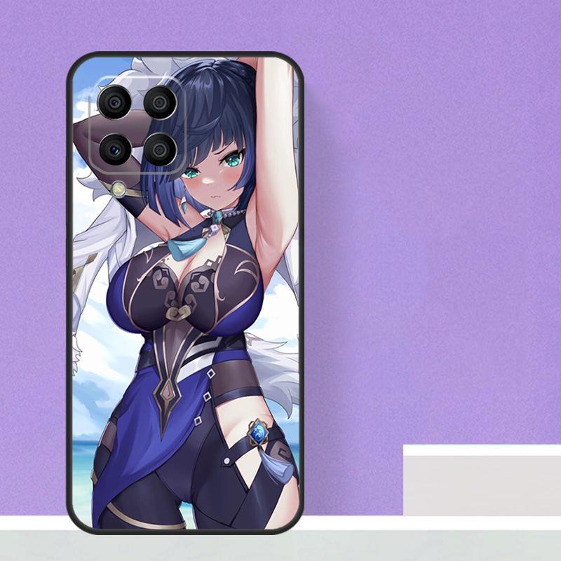 Чехол Genshin Impact Yelan для Samsung Galaxy M23 M20 M32 M52 M56 M16 M36 M54 M34 M14 M35 M55 M15 M11 M31 M13 M53