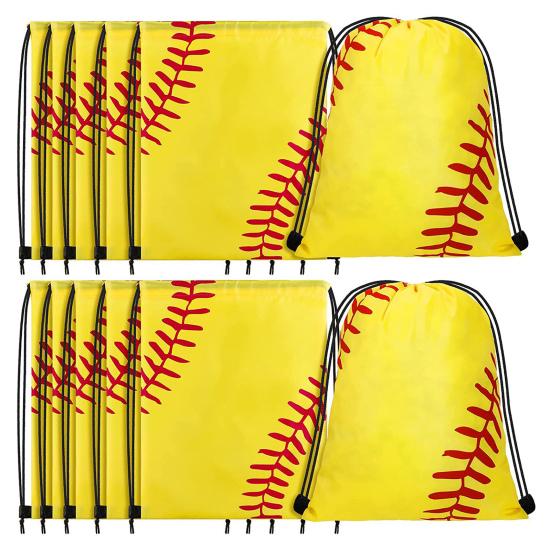 Маленькая сумка для софтбола на шнурке, вместительная водонепроницаемая износостойкая портативная сумка для бейсбола, рюкзак