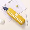 Portable Canvas Pencil Case with Handle Large Capacity Stationery Bag Student Pencil Organizer for Pens Markers Rulers Back-to-School Gifts