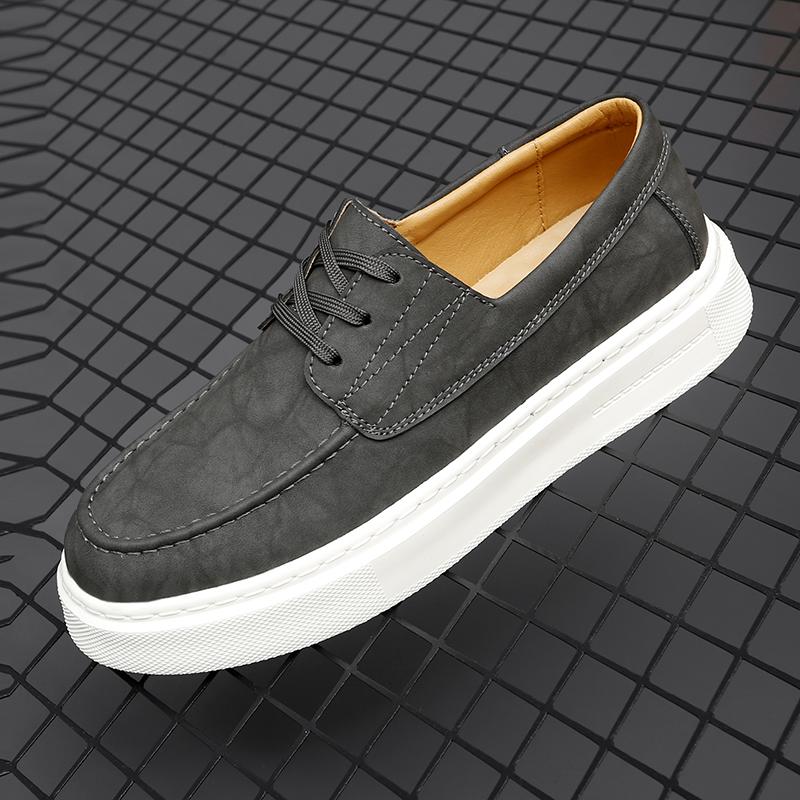 Итальянская повседневная кожаная деловая офисная обувь, уличная нескользящая обувь для ходьбы, классическая модная универсальная обувь на толстой подошве, оксфорды