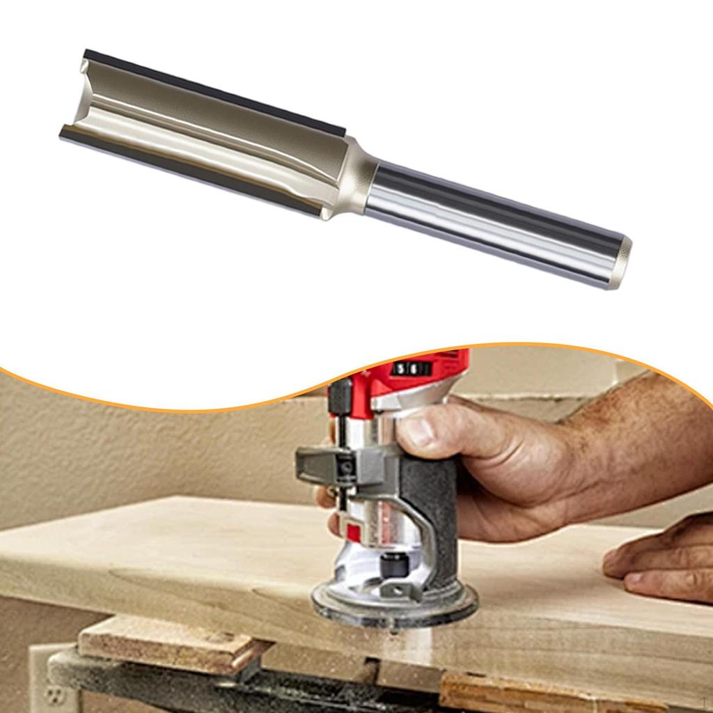 Фреза прямая пазовая хвостовик 1/4 дюйма легированная сталь, фреза по дереву, заподлицо для