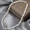 Real Natural Baroque Freshwater Pearl Choker Necklace for Women Girl Gift,Popular AA 8-9mm Pearl Jewelry Necklace