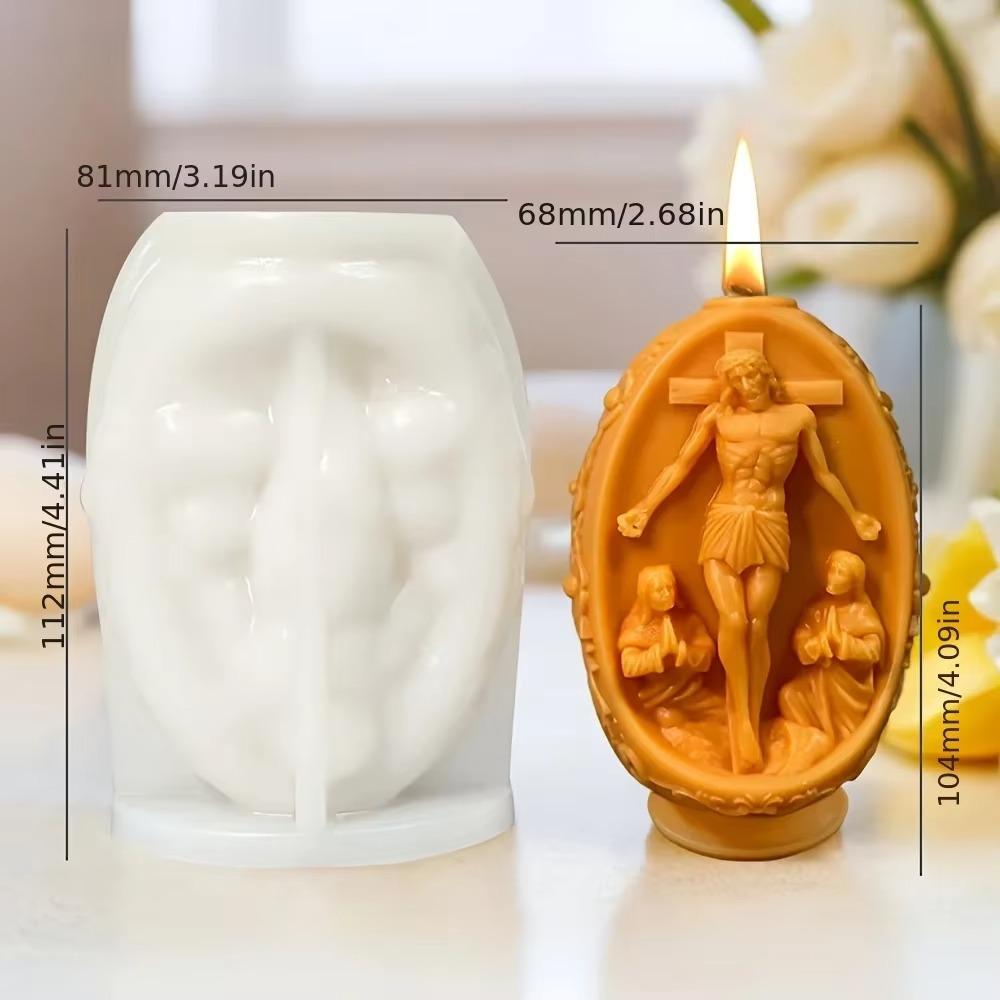 Форма для свечи в виде пасхального яйца, силиконовая форма для гипса и мыла для DIY, украшение для вечеринки, форма ручной работы, рождественские подарки KTY