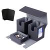 Deck Case Trading Card Case Card Display Window 200 Pieces 3in1 Double and Triple Sleeve Compatible with 4 Dividers and 2 Top Loaders Leather Interior